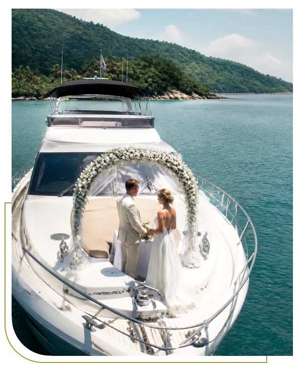 Аренда яхты для свадьбы на Пхукете для гостей из Дюртюли